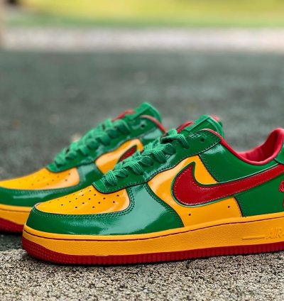 Lil Yatchy X Nike Air Force 1 Low concrete Boys-lucky Green