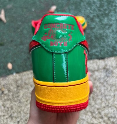 Lil Yatchy X Nike Air Force 1 Low concrete Boys-lucky Green