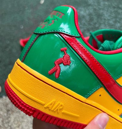 Lil Yatchy X Nike Air Force 1 Low concrete Boys-lucky Green