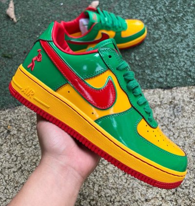 Lil Yatchy X Nike Air Force 1 Low concrete Boys-lucky Green