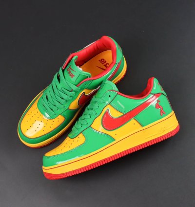 Lil Yatchy X Nike Air Force 1 Low concrete Boys-lucky Green