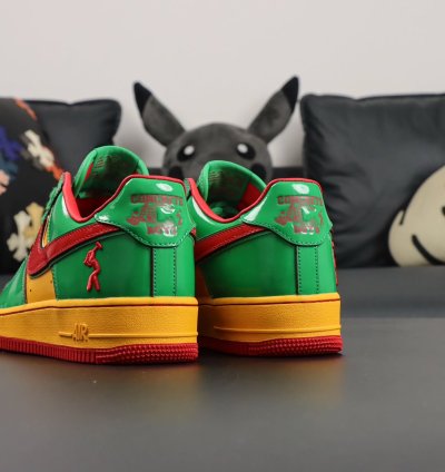 Lil Yatchy X Nike Air Force 1 Low concrete Boys-lucky Green