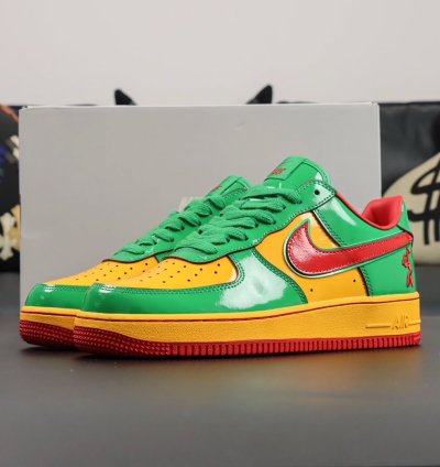 Lil Yatchy X Nike Air Force 1 Low concrete Boys-lucky Green