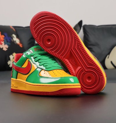 Lil Yatchy X Nike Air Force 1 Low concrete Boys-lucky Green