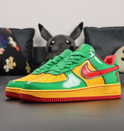Lil Yatchy X Nike Air Force 1 Low concrete Boys-lucky Green