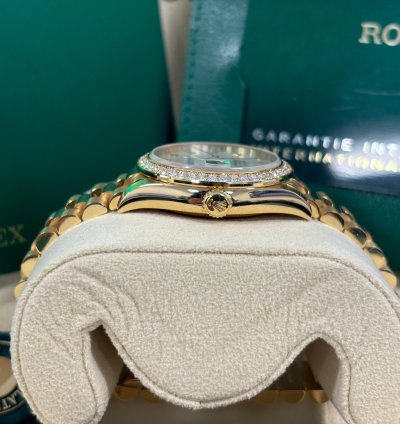 Rolex Datejust 31 Yellow Gold Diamond Set Mop Dial New 2024 Box And Papers