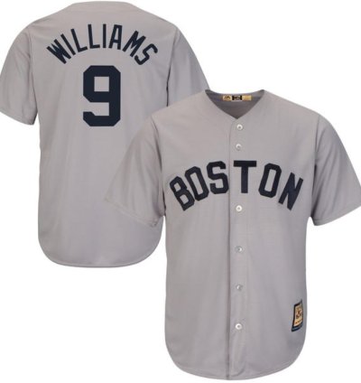 Boston Red Sox Ted Williams Gray Throwback Jersey