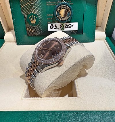 Rolex Datejust 31mm Ref 278381rbr Lc100 Dia Zb Nette Neu Aus 08 2021