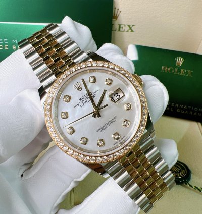 Rolex Datejust 36 2025 New Yellow Gold Two Tone Diamond Mop Mother Of Pearl Jubilee