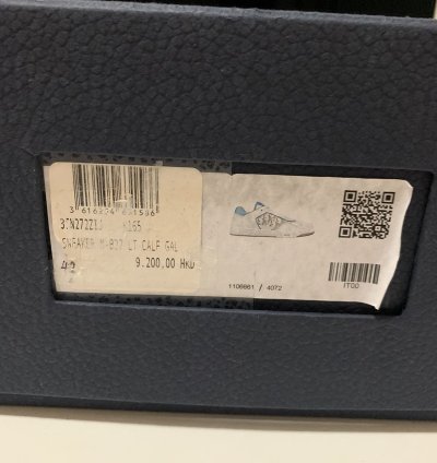 Dior B27 Low Top Sneakers In White And Light Blue Sz 42
