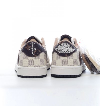 Louis Vuitton x Travis Scott Air Jordan 1 Low - White