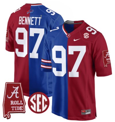 Cornelius Bennett Jersey 97 Alabama Crimson Tide Split Football Game Stitched