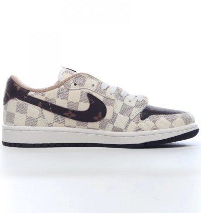 Louis Vuitton x Travis Scott Air Jordan 1 Low - White