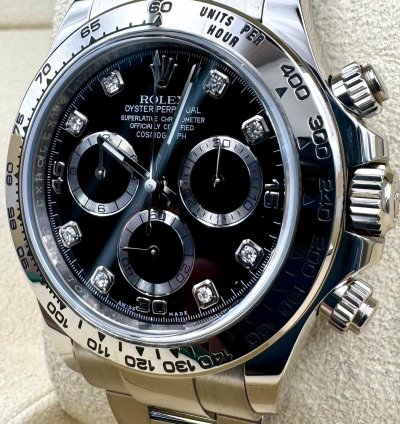 Rolex Daytona 116509 White Gold Black Diamond Dial Unworn 2023