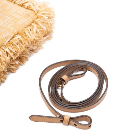 Fendi Baguette Fringe Detail Clutch Bag