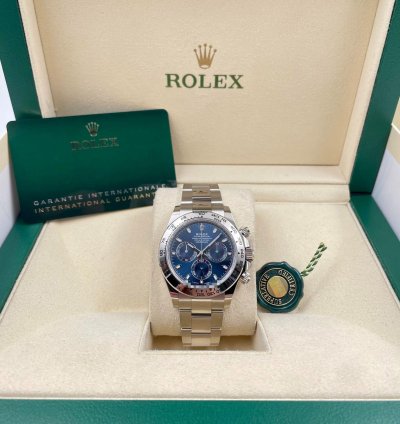 Rolex Daytona 116509 White Gold Blue Dial Unworn 2022