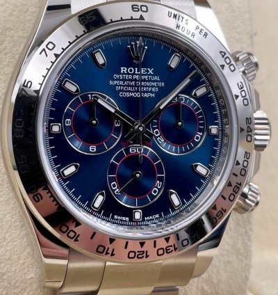 Rolex Daytona 116509 White Gold Blue Dial Unworn 2022