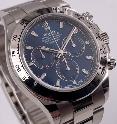 Rolex Daytona 116509 White Gold Blue Dial Unworn 2022