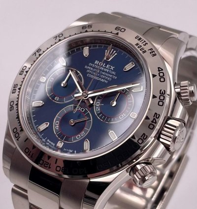 Rolex Daytona 116509 White Gold Blue Dial Unworn 2022