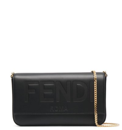 Fendi Logo Debossed Clutch Bag