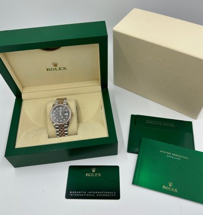 Rolex Datejust 36 126281rbr Grey Fluted Diamonds Dial Jubilee New Model 2022