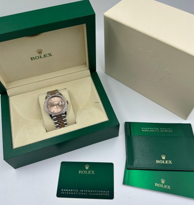 Rolex Datejust 36 126281rbr Ivix Pink Roman Dial Jubilee