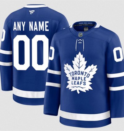 Mens Custom Toronto Maple Leafs Jersey Name Number 2025 Home Blue