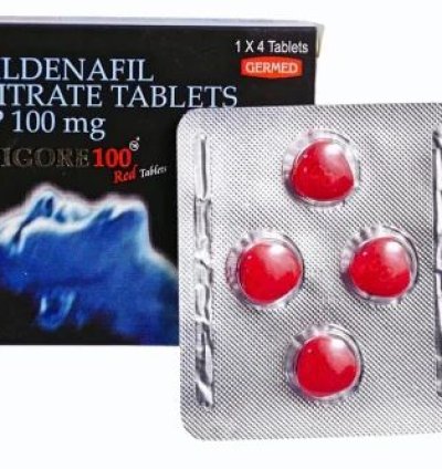 Sildenafill Vigore Red 100 Mg 100 original Hard Rock Men Power 4 Pills