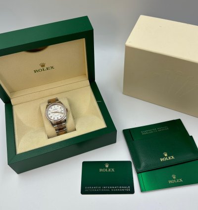 Rolex Datejust 36 126281rbr Silver Fluted Diamonds Dial Oyster