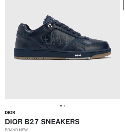 Dior B27 World Tour Sneakers Navy 42