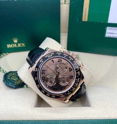 Rolex Daytona 116515ln Chocolate Arabic Dial Box And Papers
