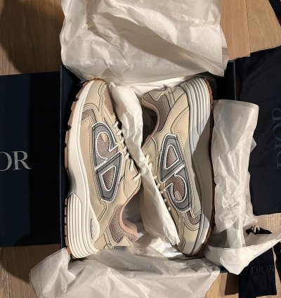 Dior B30 Beige Cream Mesh And Technical Fabric