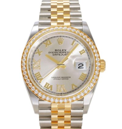 Rolex Datejust 36 126283rbr Automatic Gold Steel Like New Unworn