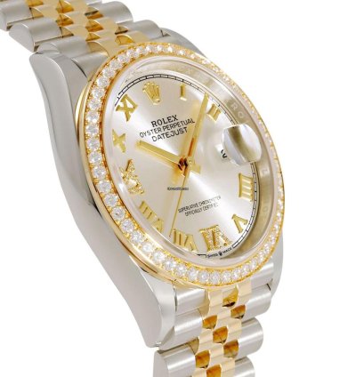 Rolex Datejust 36 126283rbr Automatic Gold Steel Like New Unworn