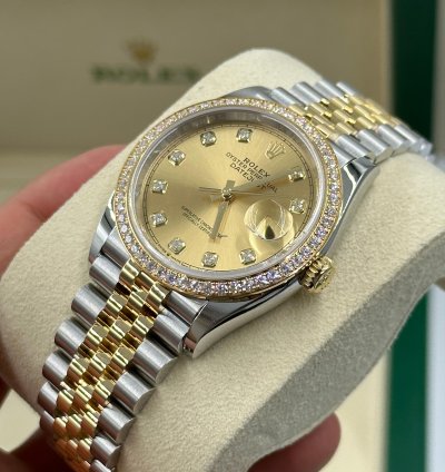 Rolex Datejust 36 126283rbr Champagne Diamond Jubilee