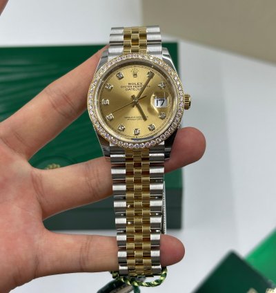 Rolex Datejust 36 126283rbr Champagne Diamond Jubilee