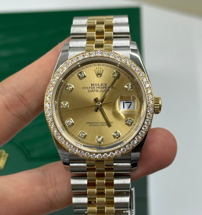 Rolex Datejust 36 126283rbr Champagne Diamond Jubilee