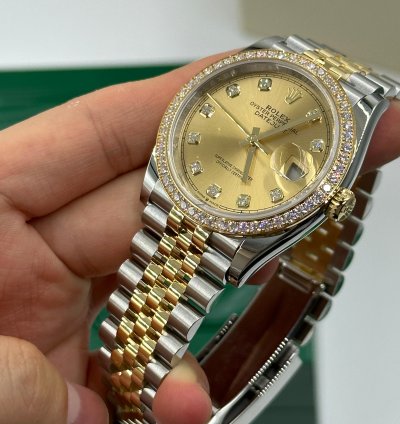 Rolex Datejust 36 126283rbr Champagne Diamond Jubilee