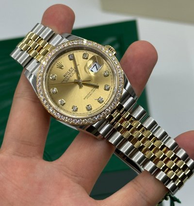 Rolex Datejust 36 126283rbr Champagne Diamond Jubilee