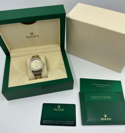Rolex Datejust 36 126283rbr Champagne Flueted Diamond Oyster