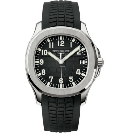 Patek Philippe Aquanaut 40mm Black Dial Rubber Steel Strap Watch 5167 1a-001
