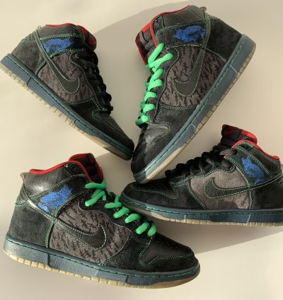 New 2009 Nike Sb Dunk High Twin Peaks Gs