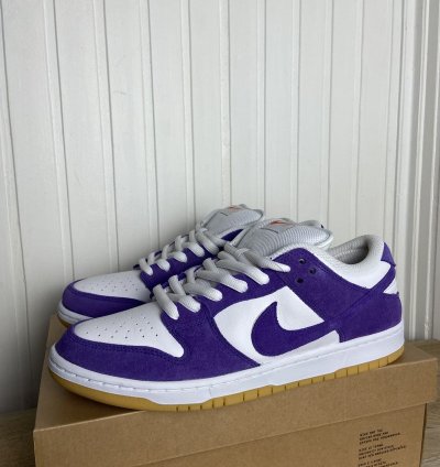 New Nike Sb Dunk Low Pro Orange Label Purple Size 11us
