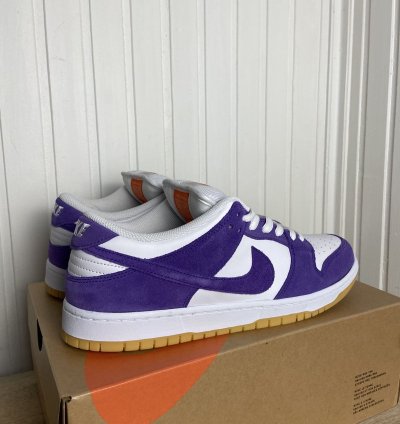 New Nike Sb Dunk Low Pro Orange Label Purple Size 11us