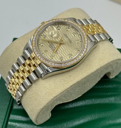 Rolex Datejust 36 126283rbr Champagne Fluted Jubilee