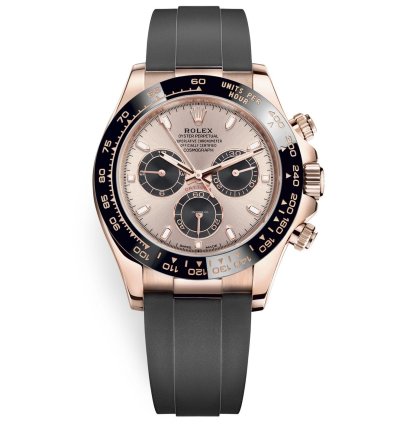 Rolex Daytona 116515ln New 2023 Oysterflex Rose Gold - Sundust Rose Dial