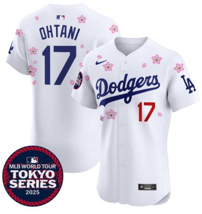 Shohei Ohtani Jersey 17 Dodgers Tokyo Series 2025 Vapor Premier Elite Stitched White