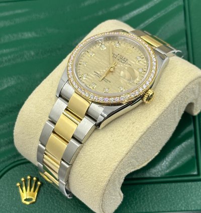 Rolex Datejust 36 126283rbr Champagne Fluted Oyster