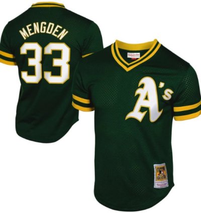 Daniel Mengden 33 Oakland Athletics Dark Green Jersey - All Stitched