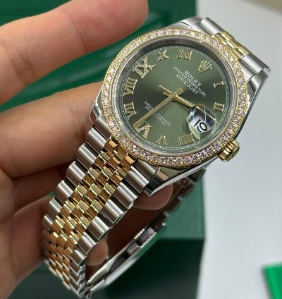 Rolex Datejust 36 126283rbr Green Diamond Jubilee